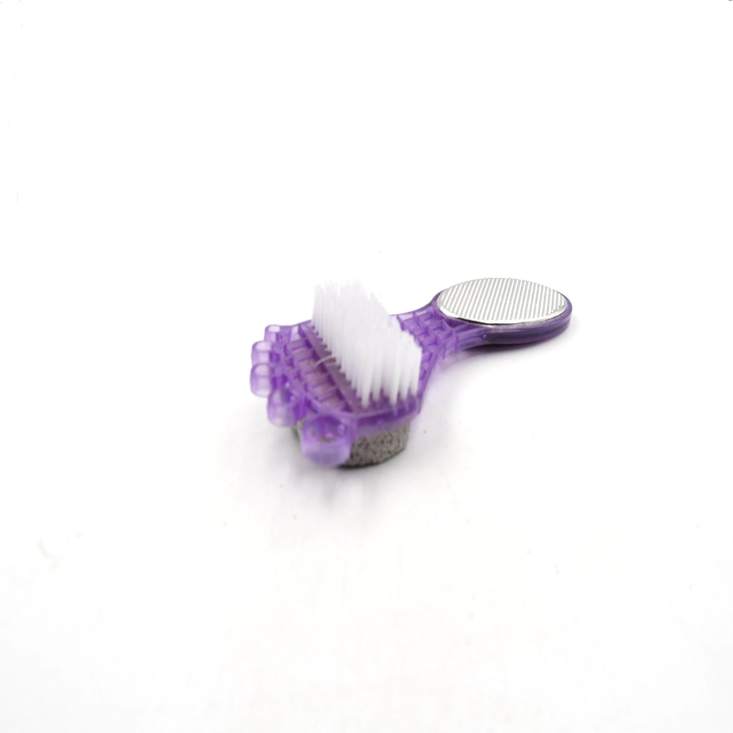 6993 4 in 1 Pedicure Tool for Rough & Dry Feet Dual-Sided with Pumice Stone Soft Brush Steel Scrubber & Emery File Softens Hard Foot Corns & Calluses Cleanses & Smoothens Dull Feet 6993 4 in 1 Pedicure Tool for Rough & Dry Feet Dual-Sided with Pumice Stone Soft Brush Steel Scrubber & Emery File Softens Hard Foot Corns & Calluses Cleanses & Smoothens Dull Feet